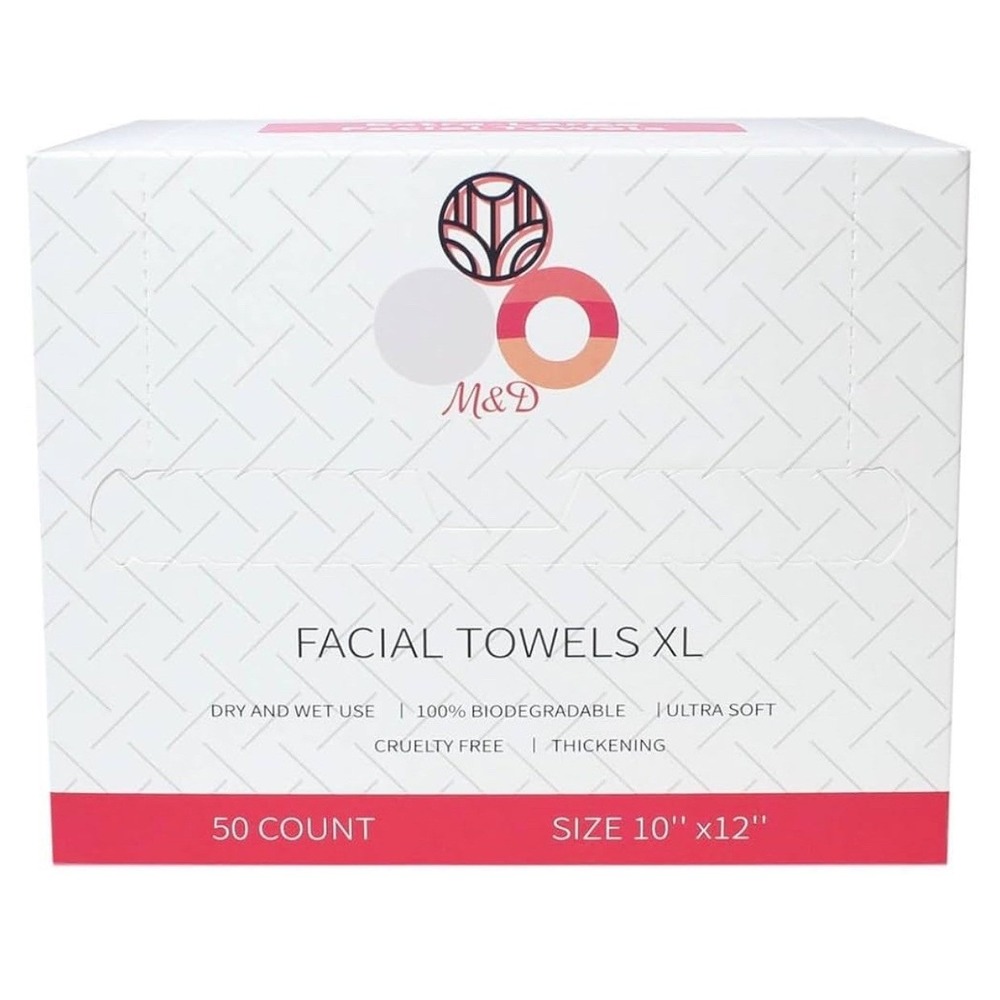DolMay XL Face Cleaning TowelsUSDA Biobased, Disposable & Ultra Soft 2 PACK